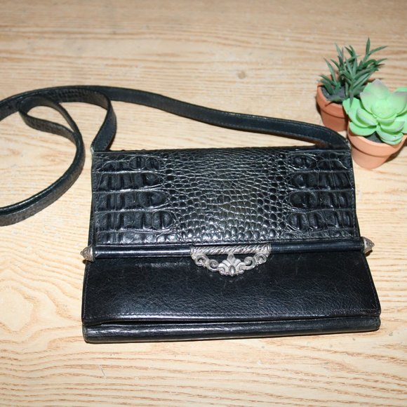 Brighton black leather clutch - Picture 2 of 6
